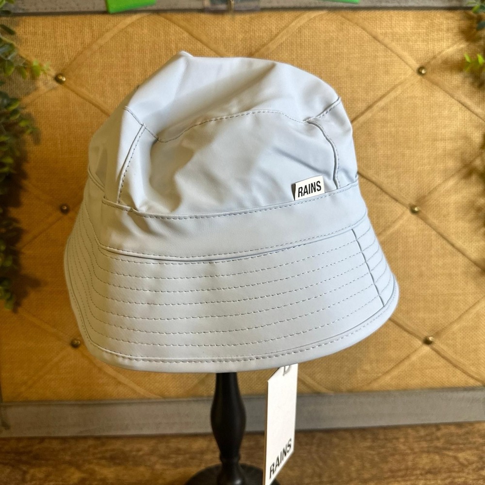 NWT Rains Sky Blue Bucket Hat Waterproof Rain Sun Unisex Size XS-Med - Rains